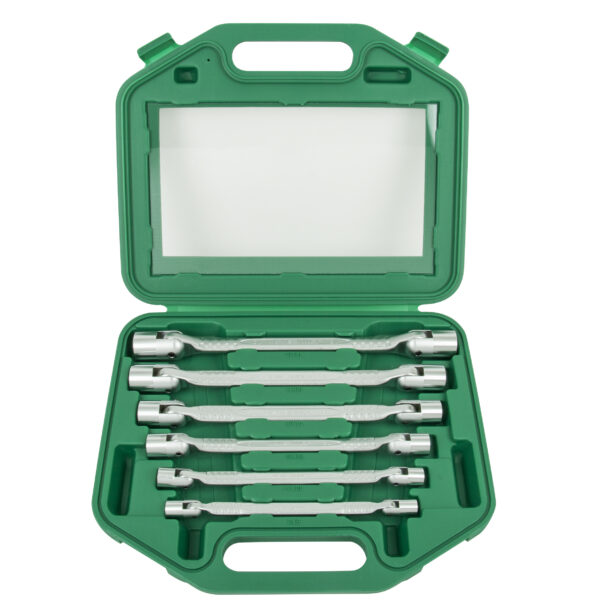 6PCS DOUBLE FLEXIBLE SOCKET WRENCH SET W43A106S